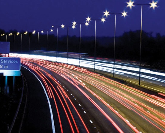 Cornered Lighting Poles